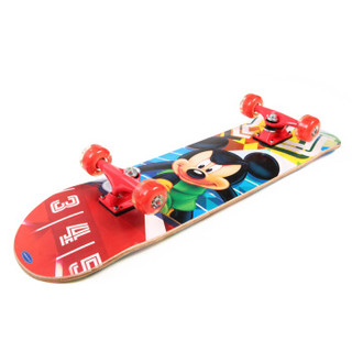 迪士尼(Disney)休闲滑板儿童四轮全闪刷街双翘板公路板米奇DCD71194-A