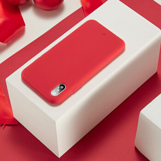 网易严选 网易智造 云感磁吸手机壳 液态硅胶 防摔全包外壳保护套 适用于iPhoneX 朱雀红