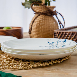SKYTOP斯凯绨 陶瓷盘子骨瓷餐具菜盘牛排盘10英寸月光摇曳