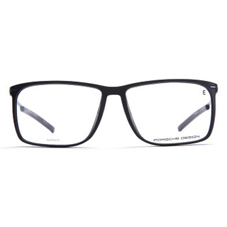 PORSCHE DESIGN保时捷 光学近视眼镜架 男款RXP商务休闲眼镜框全框 P8296A黑色镜框枪蓝色镜腿57mm