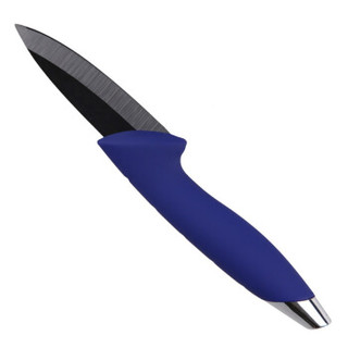美瓷（MYCERA）黑刀片3寸电镀柄陶瓷水果刀 （蓝色） N3S-B