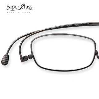 Paperglass纸镜老花镜男女超薄高清树脂老光眼镜高端日本原装进口 方框S黑色300度