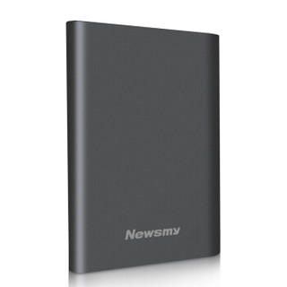 Newsmy 纽曼 1TB USB3.1（Type-C）移动硬盘 明月 2.5英寸 烟雨灰