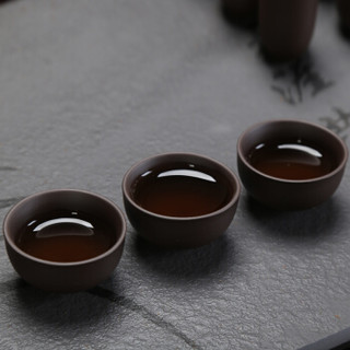 苏氏陶瓷 SUSHI CERAMICS 整套茶具祥云兰香柯木茶盘配紫砂壶功夫茶杯子四合一自动上水煮茶器茶具套装