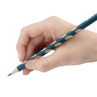 猫太子洞洞笔 HB铅笔 小学生文具用品 儿童矫正握姿15支套装送铅笔帽套+握笔器 樱花粉