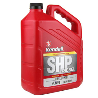 康度（Kendall）美国原装进口 SHP全合成柴机油 5W-40 CJ-4级 3.785L 汽车用品