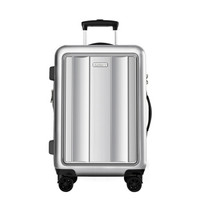 antler 安特丽 万向轮旅行箱包 商务行李箱男女拉杆箱 20英寸密码箱托运箱子 PC A845 银色