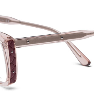 葆蝶家Bottega Veneta eyewear光学镜架女款 近视眼镜框 BV0183O-004 粉红镜框 52mm