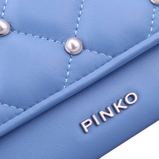PINKO 女士蓝色牛皮长款钱包 1P213N Y4JR E91