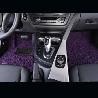 御马（yuma）丝圈汽车脚垫大众高尔夫7奥迪Q5 特斯拉 Model3 专车专用定制 下单备注车型年款 时尚系列紫黑色