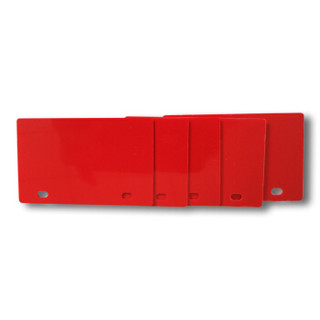 舜普（SP）S54-PV86R 光缆标牌 （1000片/盒）86mm*54mm红 PVC卡 PVC挂牌
