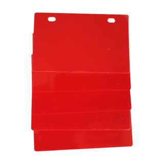 舜普（SP）S54-PV86R 光缆标牌 （1000片/盒）86mm*54mm红 PVC卡 PVC挂牌