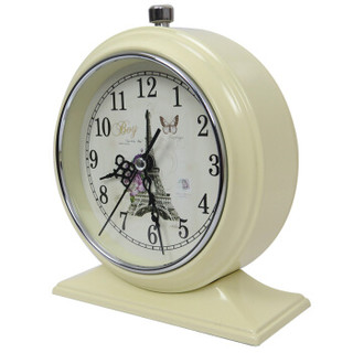 康时达 （COMSIDA） 闹钟卧室创意懒人金属钟表个性夜灯时尚机械打铃钟3308-2米黄色