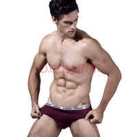 Kenhope 健之豪 = 内裤男士三角裤冰丝网孔轻薄透气男士内裤中腰三角裤3条装 KE571 混色 XXL (紫红色、XXL、平角裤、其他)