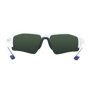 耐克（NIKE）中性款白色镜框白色镜腿蓝色LOGO蓝色反光膜镜片板材眼镜 太阳镜 EV0898 105