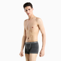 InteRight 男士 时尚透气四角内裤4条盒装 混色B XXL码 (XXL、黑色、平角裤、再生纤维)