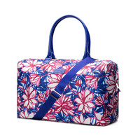 Lipault 短途旅行袋 时尚织物印花行李袋轻便手提包女包 P71*57002 蓝色
