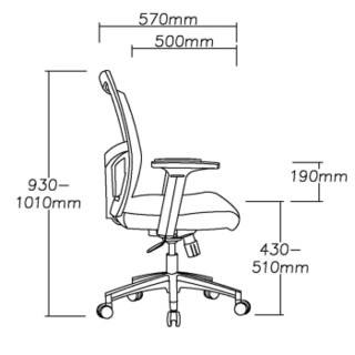 富路达办公椅职员网椅/转椅家用电脑椅子/人体工学椅橙座-607B