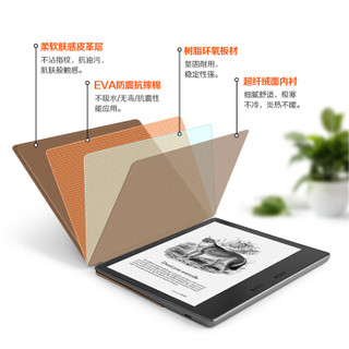 纳图森（Natusun）全新亚马逊Kindle Oasis2017皮套电子书阅读器肤感皮休眠保护套/保护壳 摩卡棕