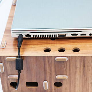 万事佳 笔记本电脑显示器屏增高架底座支架办公室桌面收纳盒置物架子JD-Z03 白枫木
