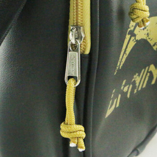 李宁LI-NING羽毛球包单肩包运动型斜挎包男女款休闲运动包 金色