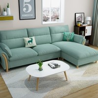一米色彩 北欧日式小户型布艺沙发 2.6米