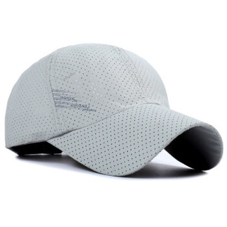 GLO-STORY 棒球帽男 户外运动速干帽子遮阳休闲鸭舌帽MMZ824253 浅灰色