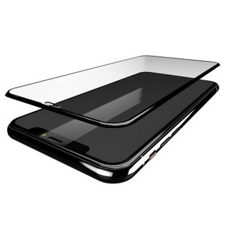 MOCOLL 苹果iPhone X 钢化膜/保护膜 3D曲面全屏防蓝光高清防爆贴膜 康宁玻璃 黑色