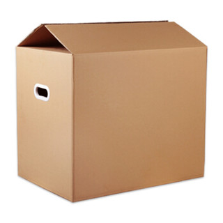 真居（zhenju）搬家纸箱子塑料扣手 60*40*50cm 打包快递箱 行李箱收纳箱收纳盒储物整理箱 包装纸盒批发