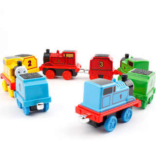 宝乐星 大号音乐火车头玩具车带8小火车合金火车模型套装 儿童早教玩具 男孩玩具礼物