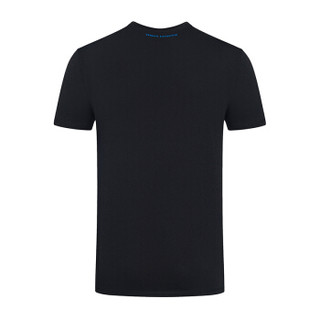 ARMANI EXCHANGE阿玛尼奢侈品男士短袖针织T恤衫3ZZTDT-ZJD3Z BLACK-1200 XS