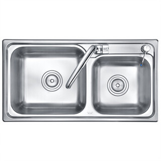 莱尔诗丹 Larsd LR7540水槽双槽套装龙头304不锈钢水槽套餐厨房洗菜池洗菜盆洗碗池