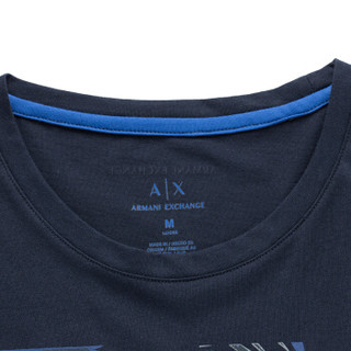 ARMANI EXCHANGE阿玛尼奢侈品男士短袖针织T恤衫3ZZTFD-ZJH4Z NAVY-1510 L