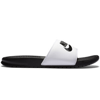 NIKE 耐克 男子 一字 拖鞋 BENASSI JDI 沙滩鞋 343880-100 白色 41码