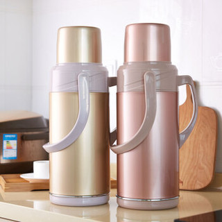 悠佳   鼎盛系列3.2L保温壶家用暖壶热水瓶 时尚彩色不锈钢保温瓶 ZS-9805-J