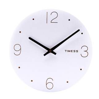 TIMESS挂钟 客厅简约创意静音个性实木挂钟 个性钟饰 T7112A2