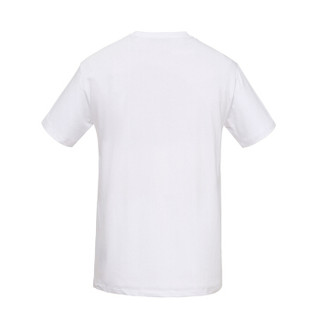 TRUSSARDI杜鲁萨迪 男士白色棉质字母LOGO圆领短袖T恤32T00056 1T000801 W001 XL码