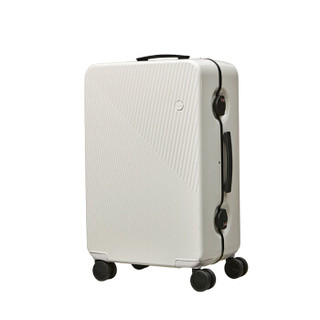itO    拉杆箱24英寸条纹GINKGO2 PC时尚托运行李箱旅行箱包静音万向轮 白色