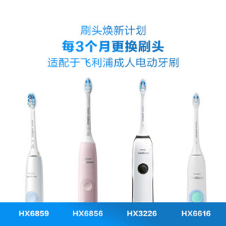 飞利浦(PHILIPS) 电动牙刷头 标准1支装HX9031/67(9031/05升级款) 适配HX6803 HX6761 HX6856 HX6730 HX6616