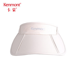 卡蒙（Kenmont）km-3506 夏季速干鸭舌帽无顶帽子女跑步空顶帽运动防紫外线折叠遮阳帽 浅卡其 可调节 56.5cm