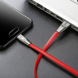 凯利亚 安卓快充数据线 OPPO/vivo充电线USB 支持华为/小米/三星/红米/魅族等手机充电器线 1.2米 红色