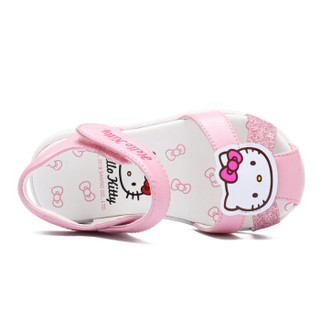 HelloKitty 童鞋女童凉鞋 包头沙滩鞋公主凉鞋 K852A5815粉色30