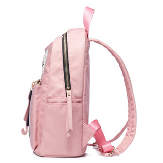 JustStar 欧时纳 女士双肩包休闲时尚背包韩版轻软大容量旅行背包书包 842粉色