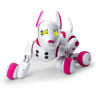 知识花园儿童玩具 宝宝益智玩具 男孩女孩可充电机器人机器狗  粉色
