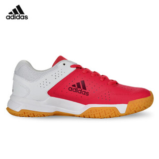 adidas 阿迪达斯 QUICKFORCE系列 羽毛球鞋 女款运动鞋 止滑耐穿减少摩擦透气BB4833 红白 39码/6.0