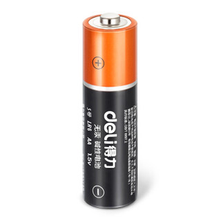 得力(deli) 5号电池  碱性干电池24粒装 适用于 儿童玩具/钟表/遥控器/电子秤/鼠标/电子门锁等 18503