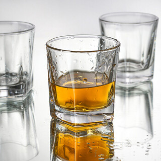 优淘客 玻璃洋酒杯 烈酒杯玻璃威士忌酒杯水杯套装230ml 6只装y5103