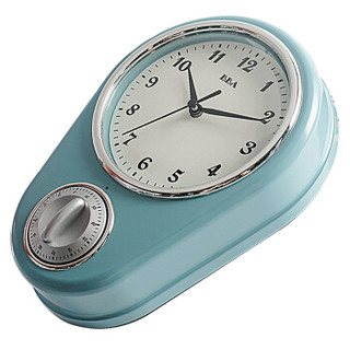 BBA挂钟 创意时尚家居厨房专用定时器倒计时器石英钟 T91173 蓝色