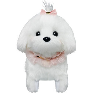 mimiworld韩国品牌玩具公主马尔济斯狗儿童仿真电子宠物玩具场景套装小女孩生日节日礼物儿童娃娃宠物玩具