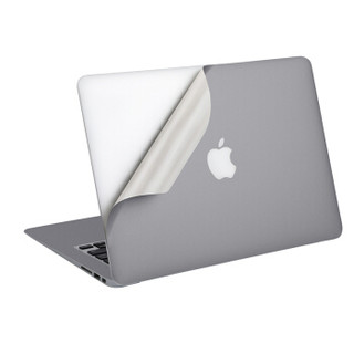 必优美（BUBM）苹果macbook笔记本保护膜Air/Retina/Pro带Touch Bar机身保护贴膜外壳膜贴纸 灰色pro13.3英寸